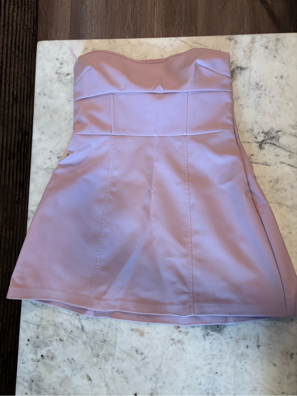 Zara Strapless Lavender Skater Skirt